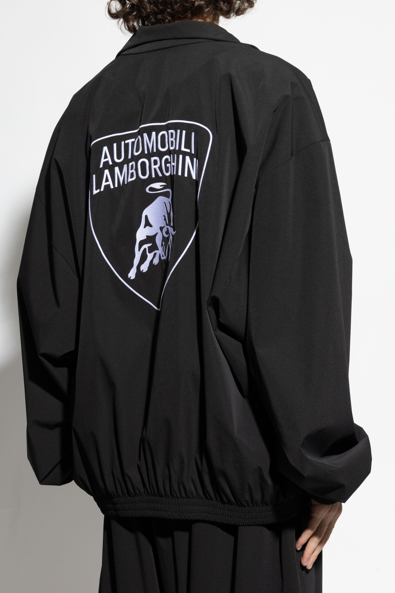 【注目】BALENCIAGA ×Automobili Lamborghini フーディー x Automobili Lamborghini cotton fleece hoodie in blue
